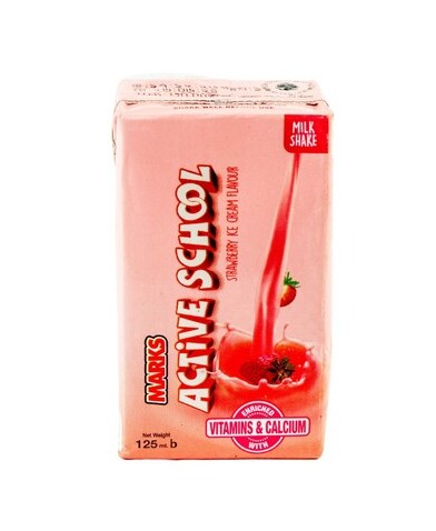 Marks Active School Strawberry Ice Cream Milk Shake 125ml